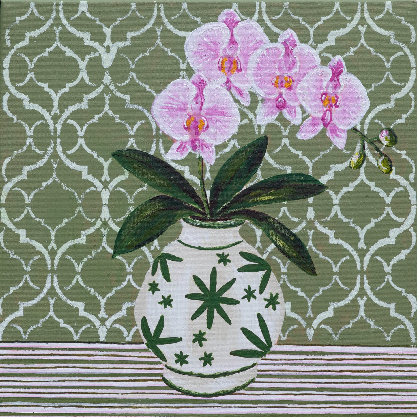 Olive Orchid Print