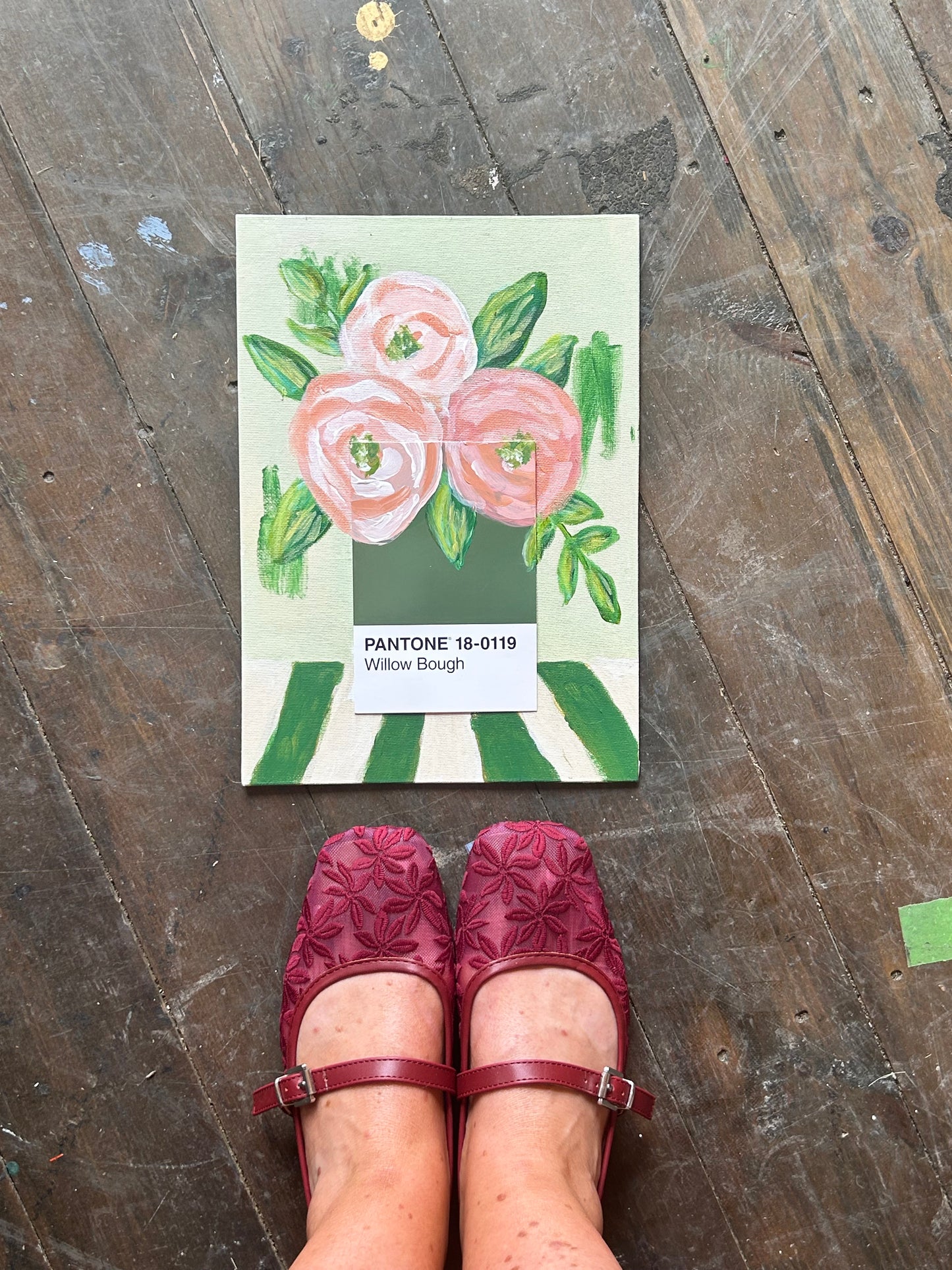 Pantone Willow Bough Print