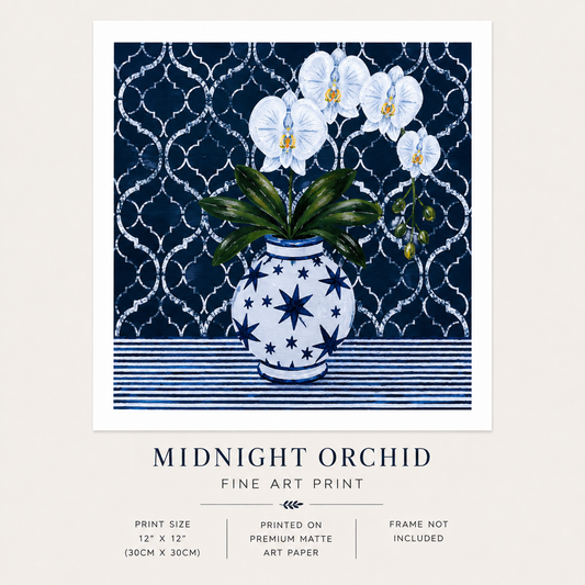 Midnight Orchid Print