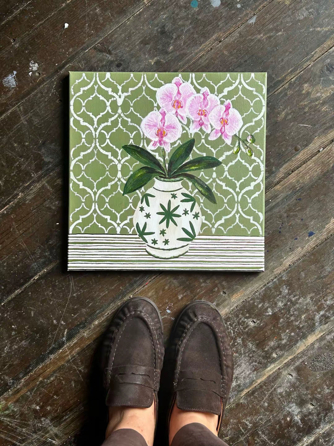Olive Orchid Print