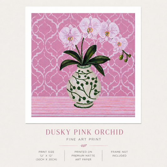 Dusky Rose Orchid Print