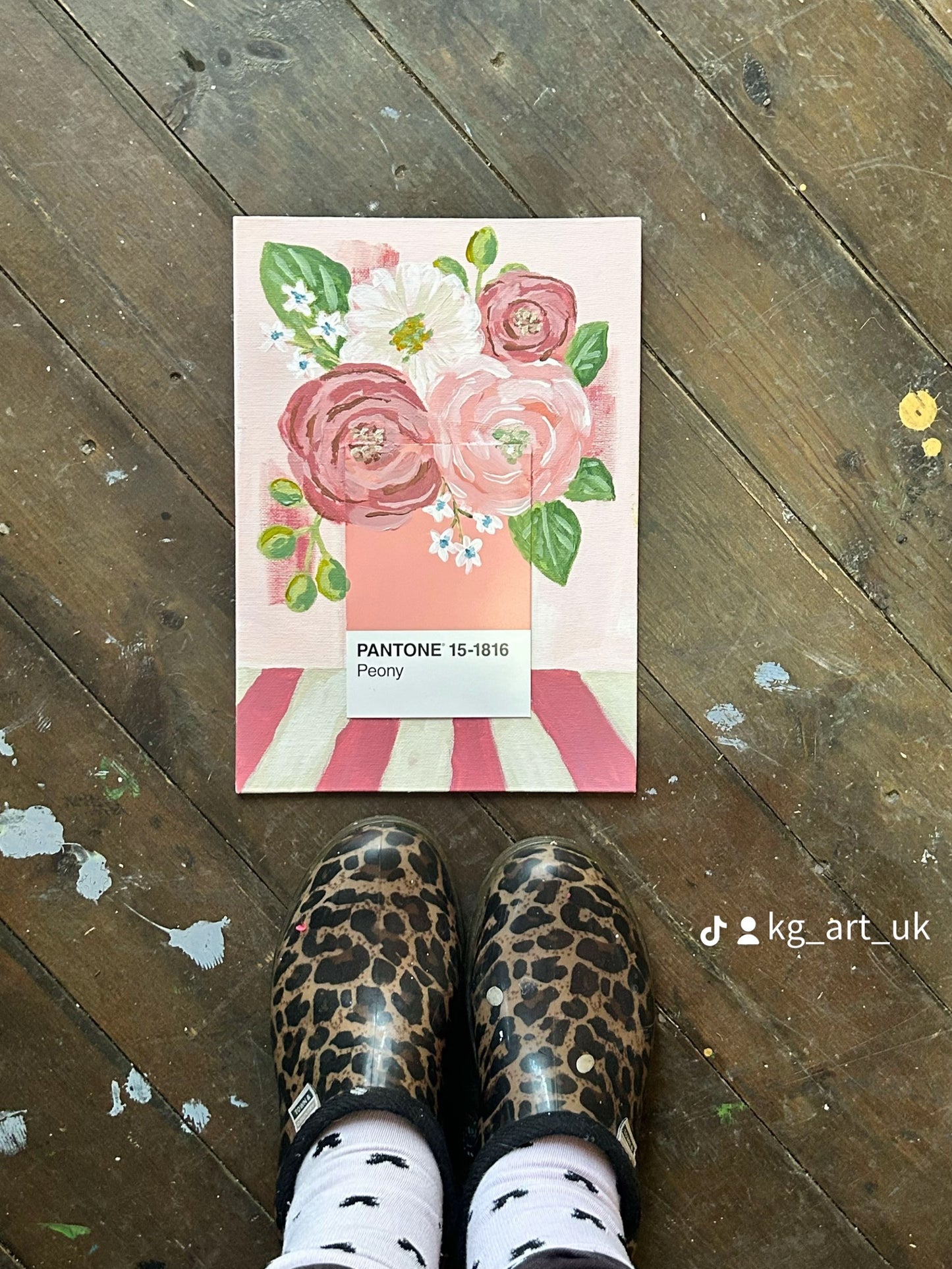 Pantone Peony Print