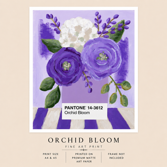 Pantone Orchid Bloom Print