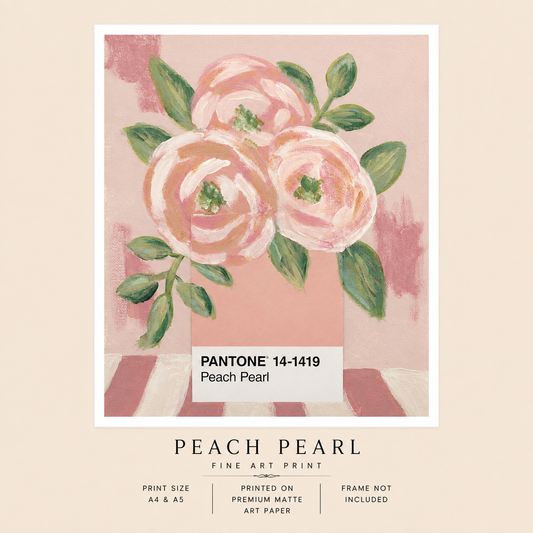 Pantone Peach Pearl Print