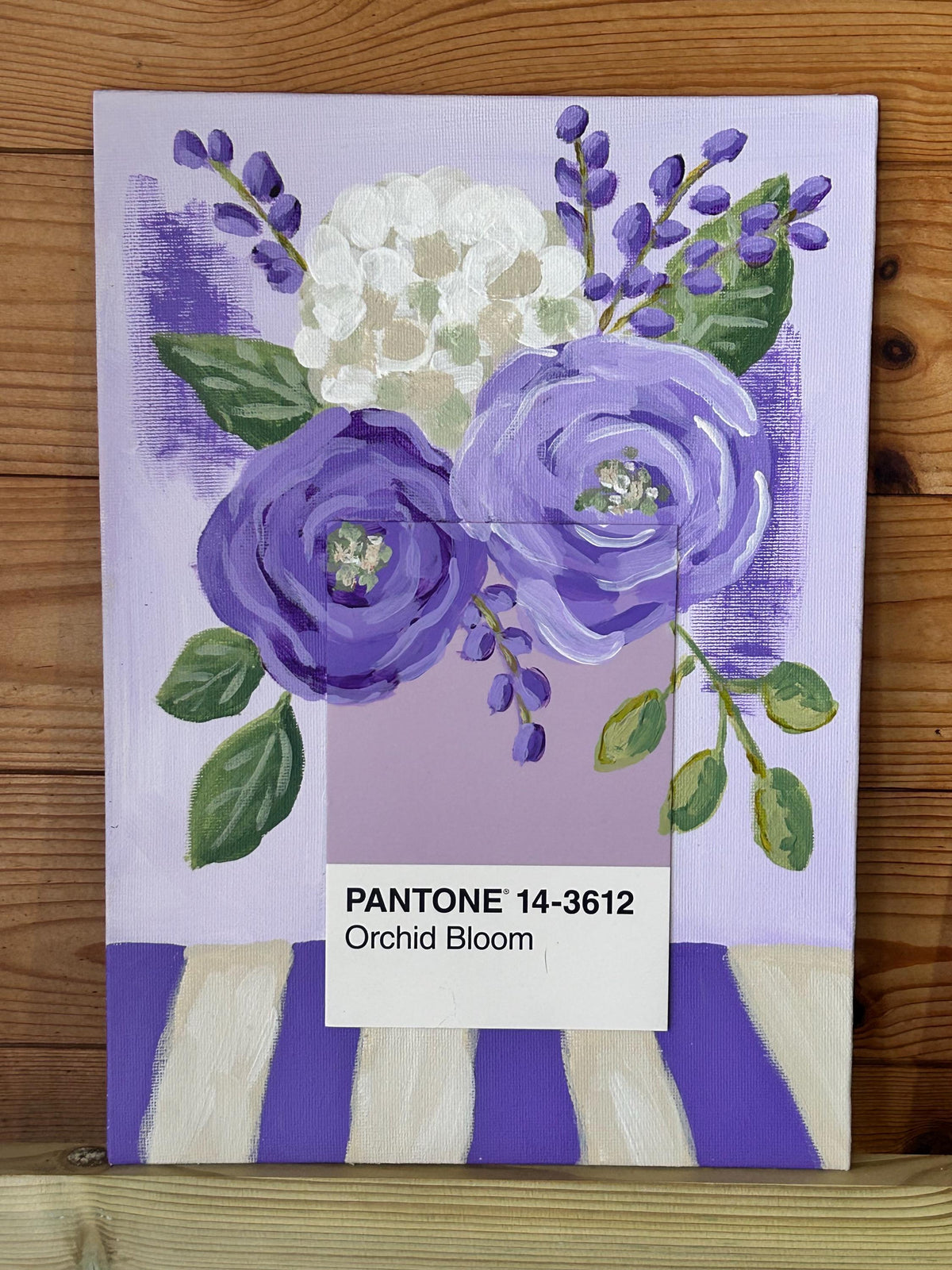Pantone Orchid Bloom Print | Purple Floral Wall Art | Botanical Fine Art Print | Lavender Flower Decor | A4 A5 Print