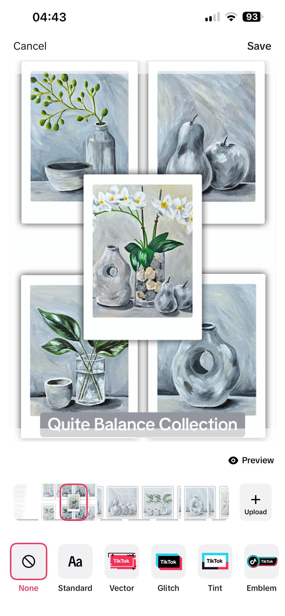 Quiet Stem Fine Art Print | Botanical Still Life | Neutral Green Botanical Wall Art | Contemporary Minimalist Decor (12x12)