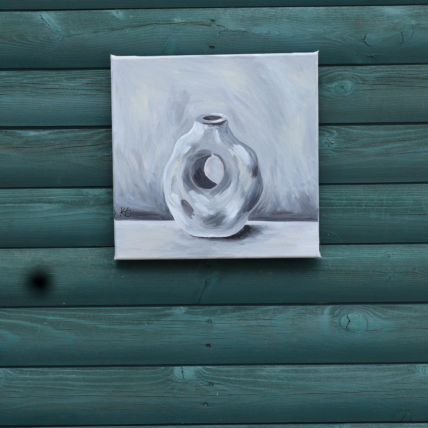 Quiet Form Fine Art Print | Modern Ceramic Vase Still Life | Neutral Minimalist Wall Art | Contemporary Home Decor (12x12)